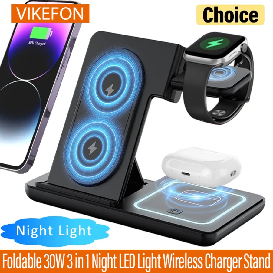 Smartwatch Ac - 3 in 1 Foldable Night LED