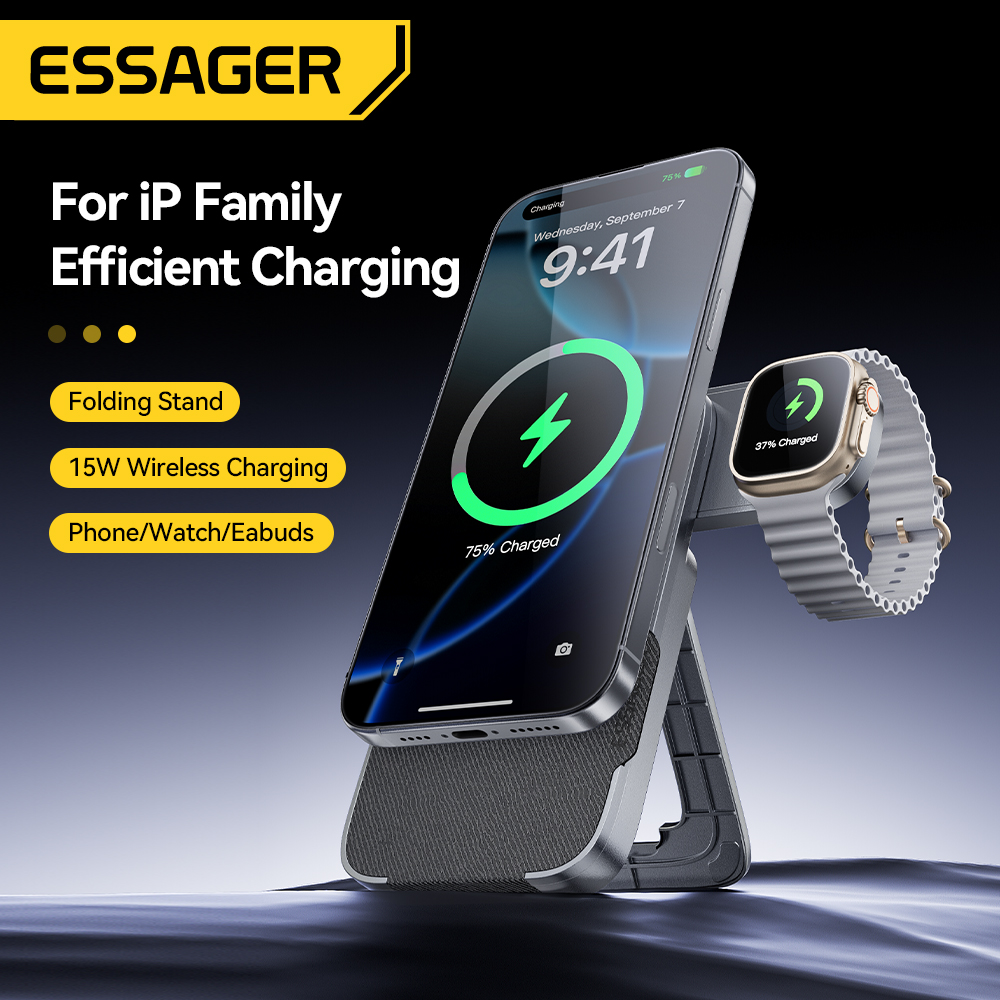Essager 3-in-1 Portable Foldin - Smartwatch Ac ulasan dan harga