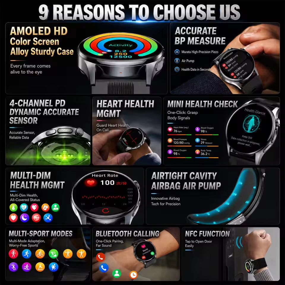 2026 New Accurate Blood Pressu - Smartwatch Nexus ulasan dan harga
