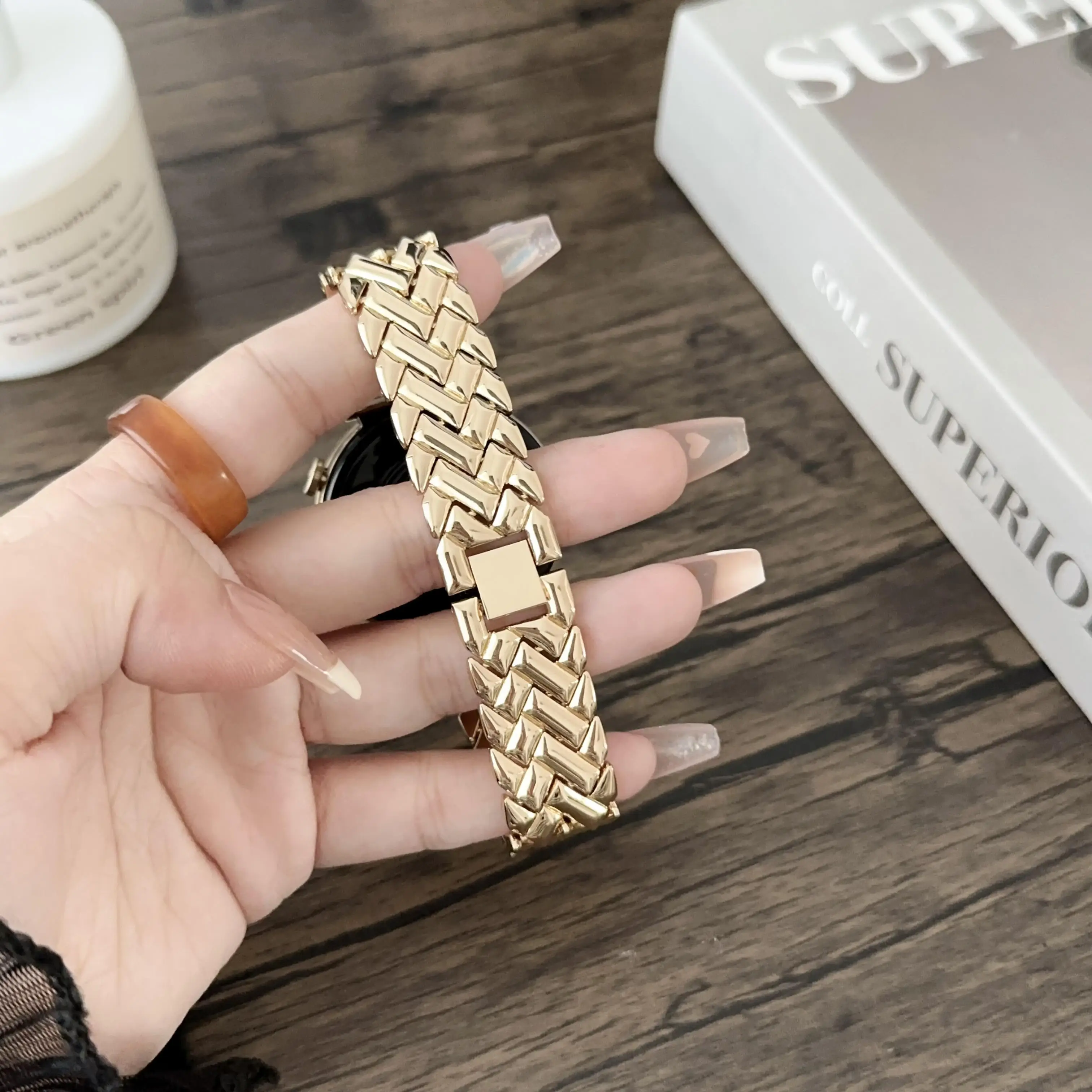 1pc 18mm V-shaped Stainless St - Fossil Smartwatch Accessories ulasan dan harga