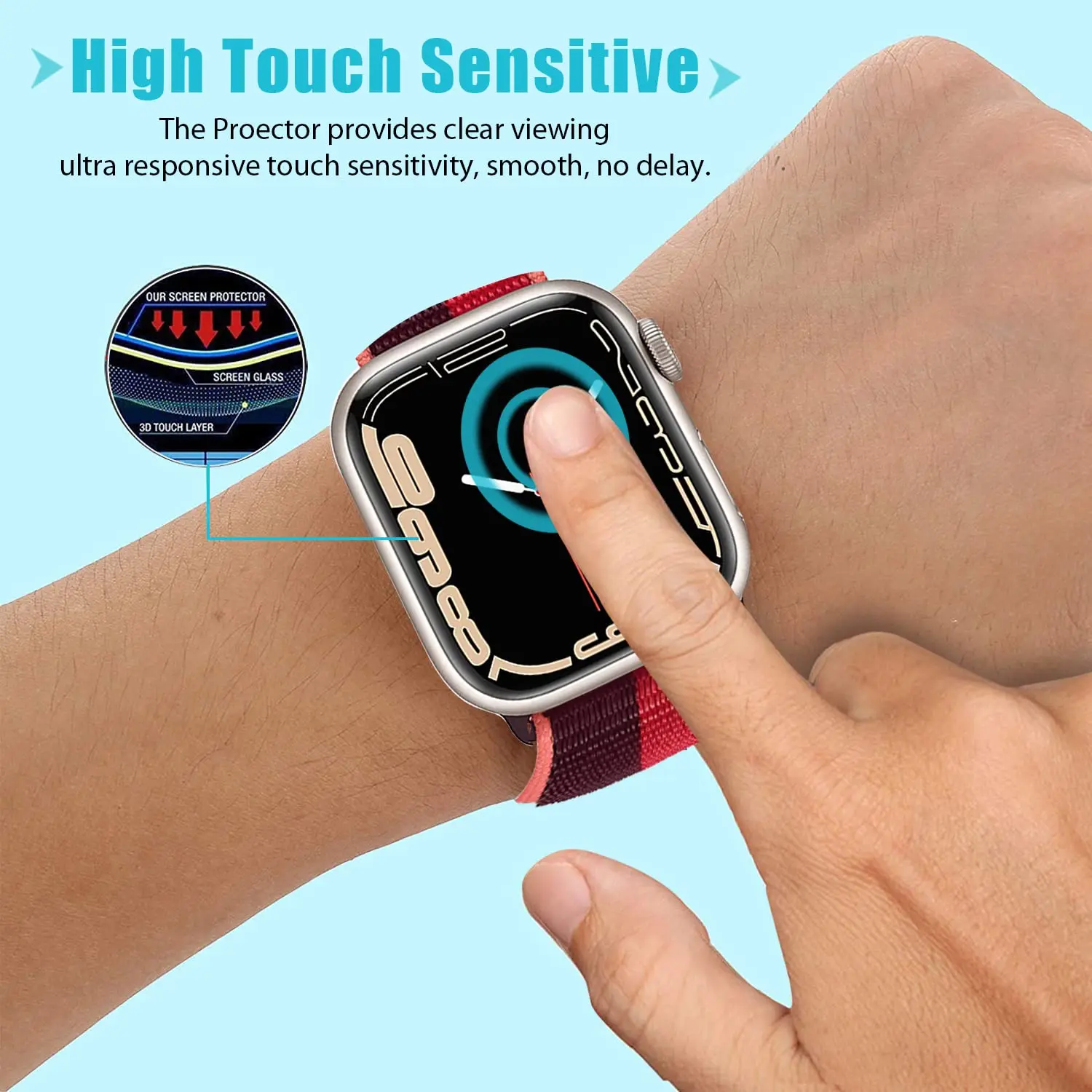 3D Tempered Glass For Apple Wa - Apple Smartwatch Accessories ulasan dan harga