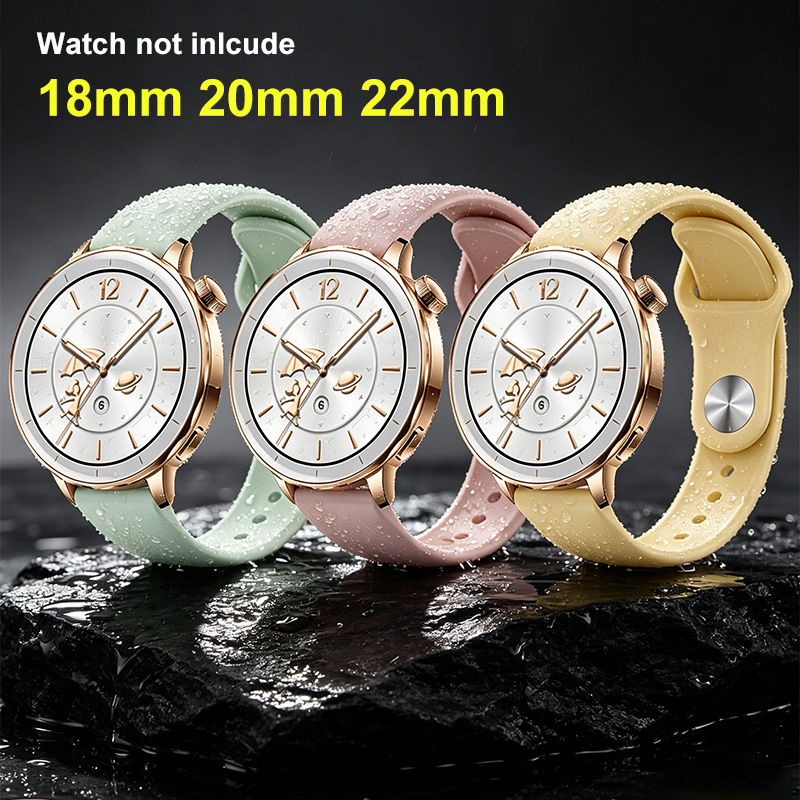 18mm 20 22mm Women Silicone Br - Fossil Smartwatch Accessories ulasan dan harga
