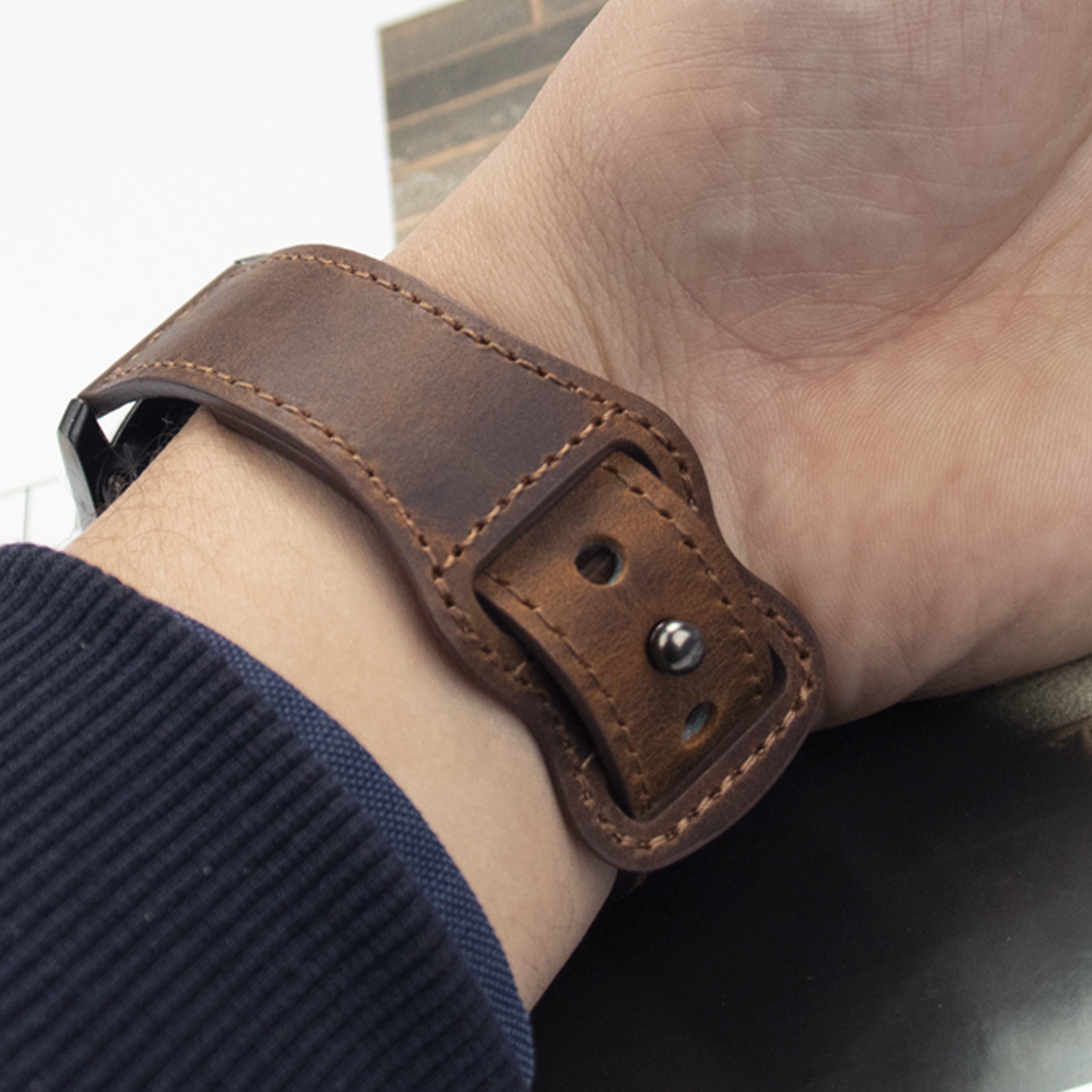 20mm 22mm Genuine Leather Watc - Smartwatch Accessories Shop ulasan dan harga