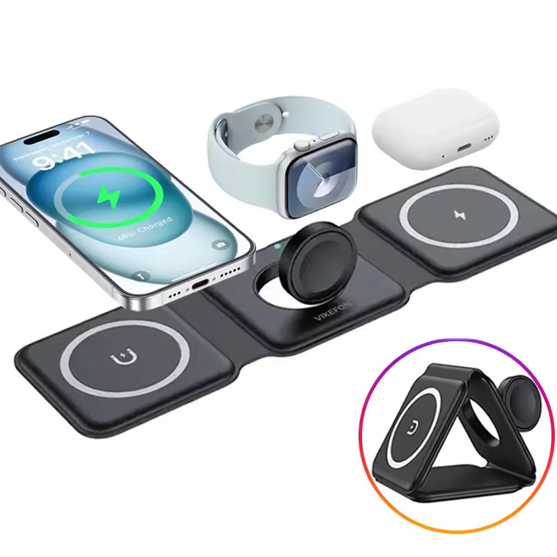 3-in-1 Magnetic Folding Wirele - Smartwatch Ac ulasan dan harga