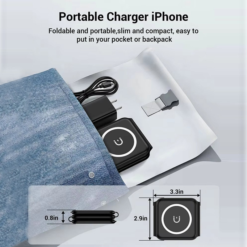 3-in-1 Magnetic Folding Wirele - Smartwatch Ac ulasan dan harga