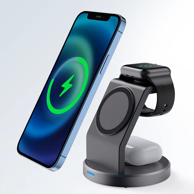3 In 1 Wireless Charger Stand  - Smartwatch Ac ulasan dan harga