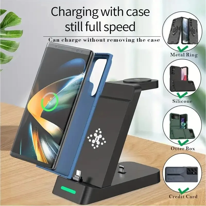 3 In 1 Charging Station for Sa - Smartwatch Ac ulasan dan harga