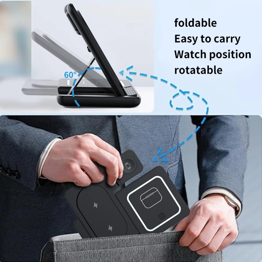 3 in 1 Foldable Night LED Ligh - Smartwatch Ac ulasan dan harga