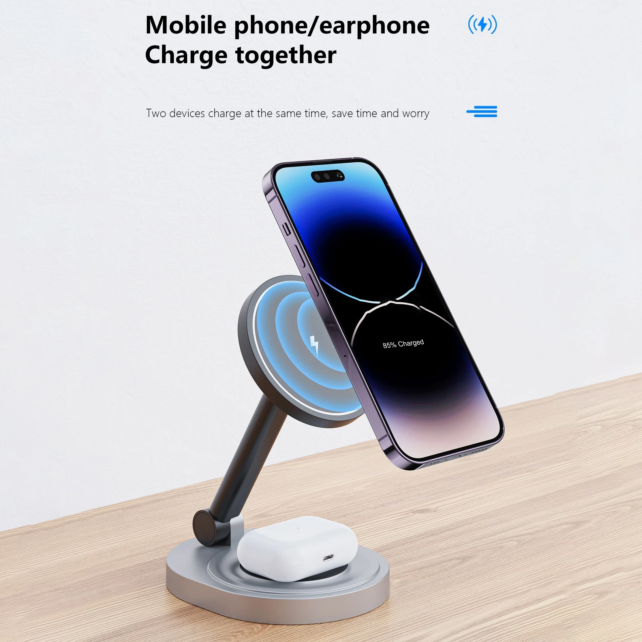 2 In 1 Magnetic Wireless Charg - Smartwatch Ac ulasan dan harga