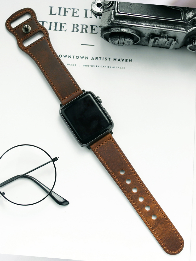 Genuine Leather Correa Strap f - Smartwatch Accessories Shop ulasan dan harga